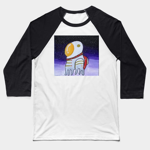 Space Man Baseball T-Shirt by GabCJ